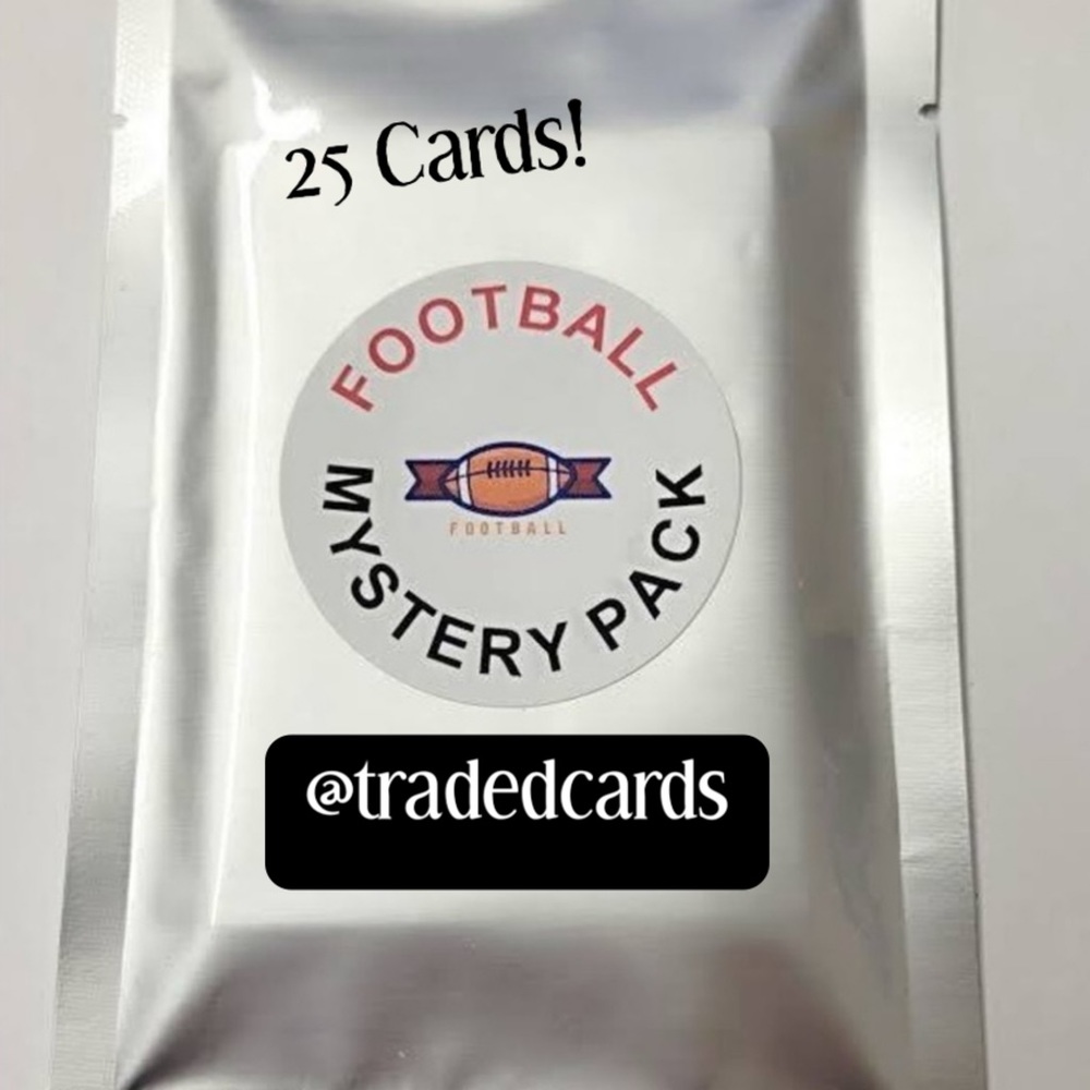 🏈🎁 NFL Football Sports Trading Cards = Mystery Hot Pack! 25 Cards!